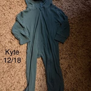 Kyte zip up hooded romper